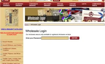 Password-protected Wholesale Area for Turbify - Click to enlarge